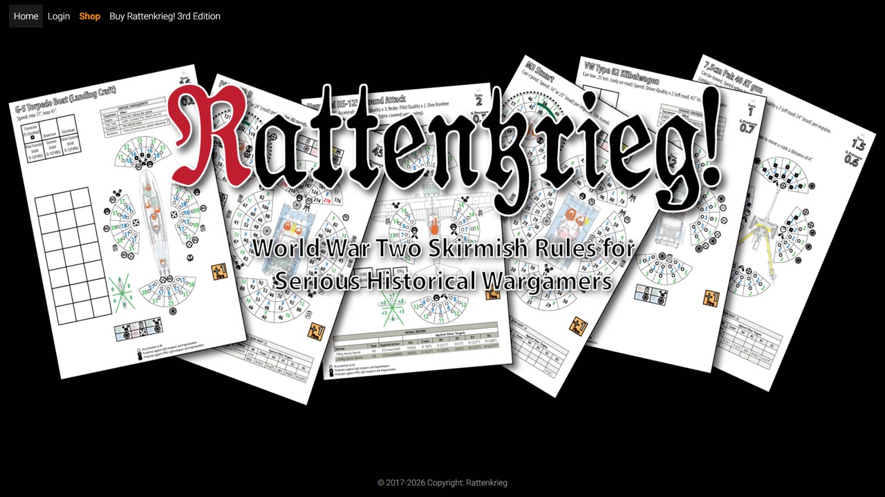 Rattenkrieg storefront, restored and back online